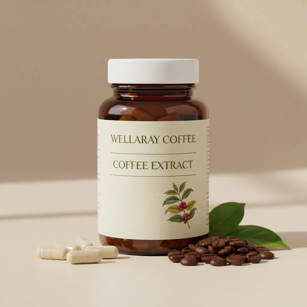 Wellaray Coffee Slim Coffee Booster box, dark navy packaging, 20 sachets